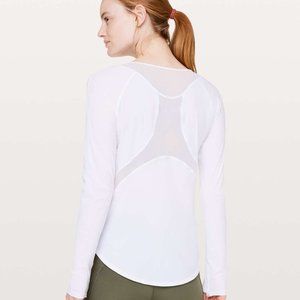 Lululemon Sculpt Long Sleeve White | 4